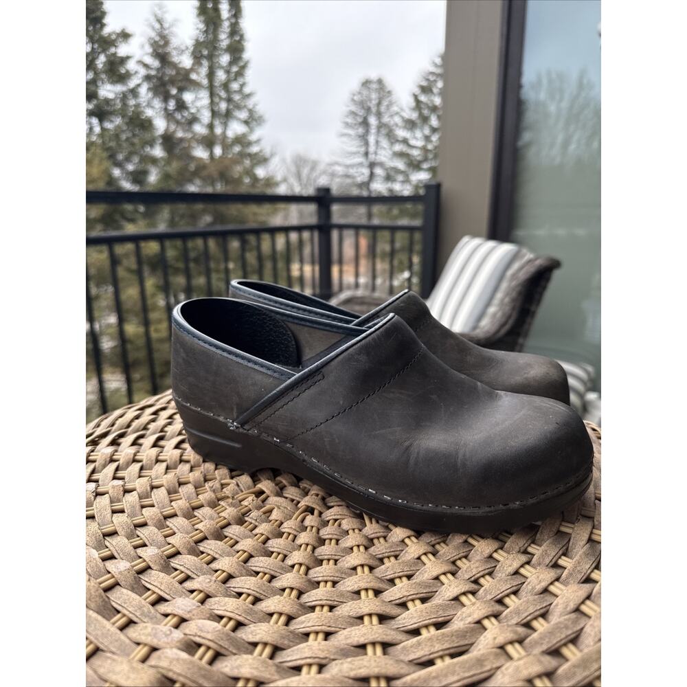 Dansko Black Leather Mules - Picture 4 of 14